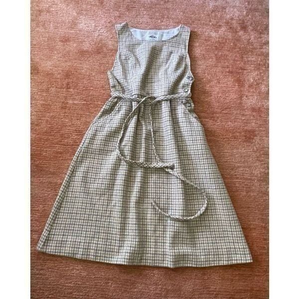 Vintage 70’s OOAK Lanz originals wool sleeveless dress