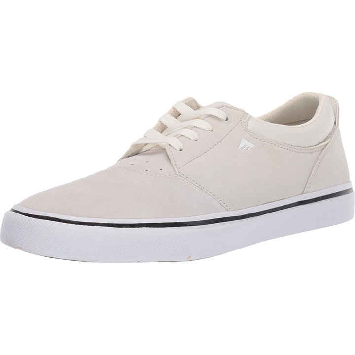 Emerica Men's Alcove Cupsole Low Top Skate Shoes Size 8 White/Cream Color NIB
