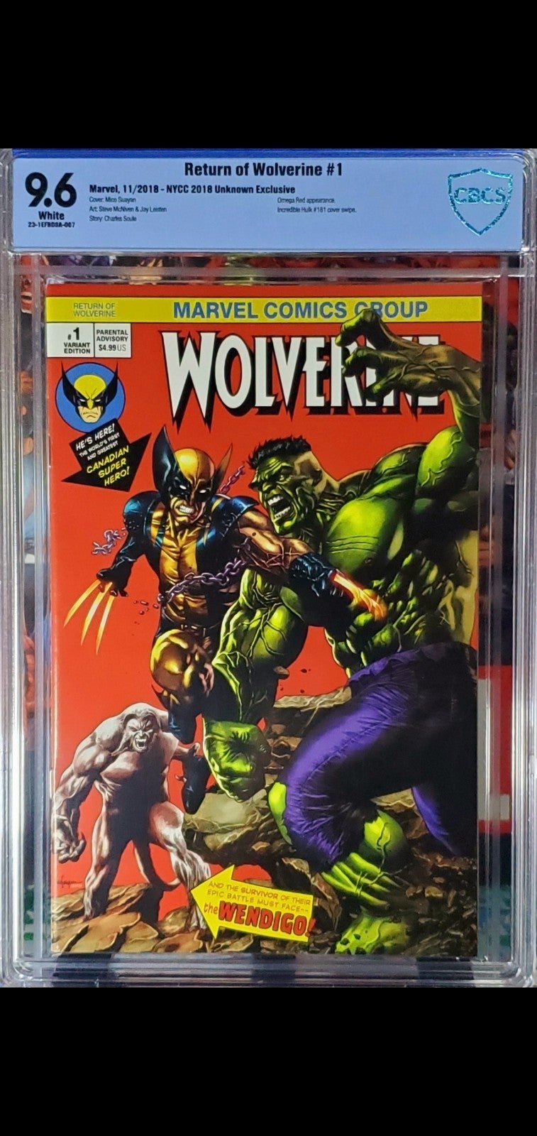 Return of Wolverine #1 CBCS 9.6 NM + (not CGC)