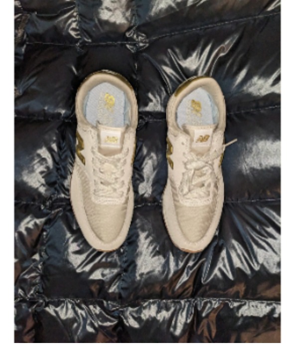 New Balance X J.Crew Comp 100 sneakers metallic gold beige salt WLC100JF