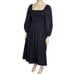 COS Off The Shoulder Smocked Midi Dress, Black, 14 (US)