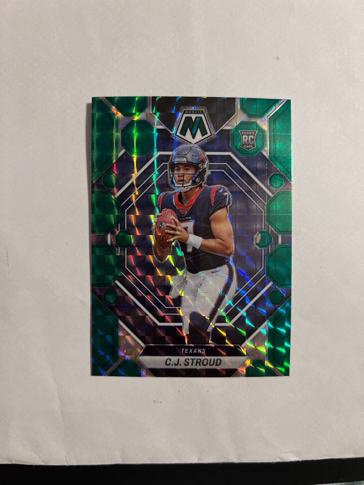 2023 Cj Stroud mosaic prizm green rc Houston Texans