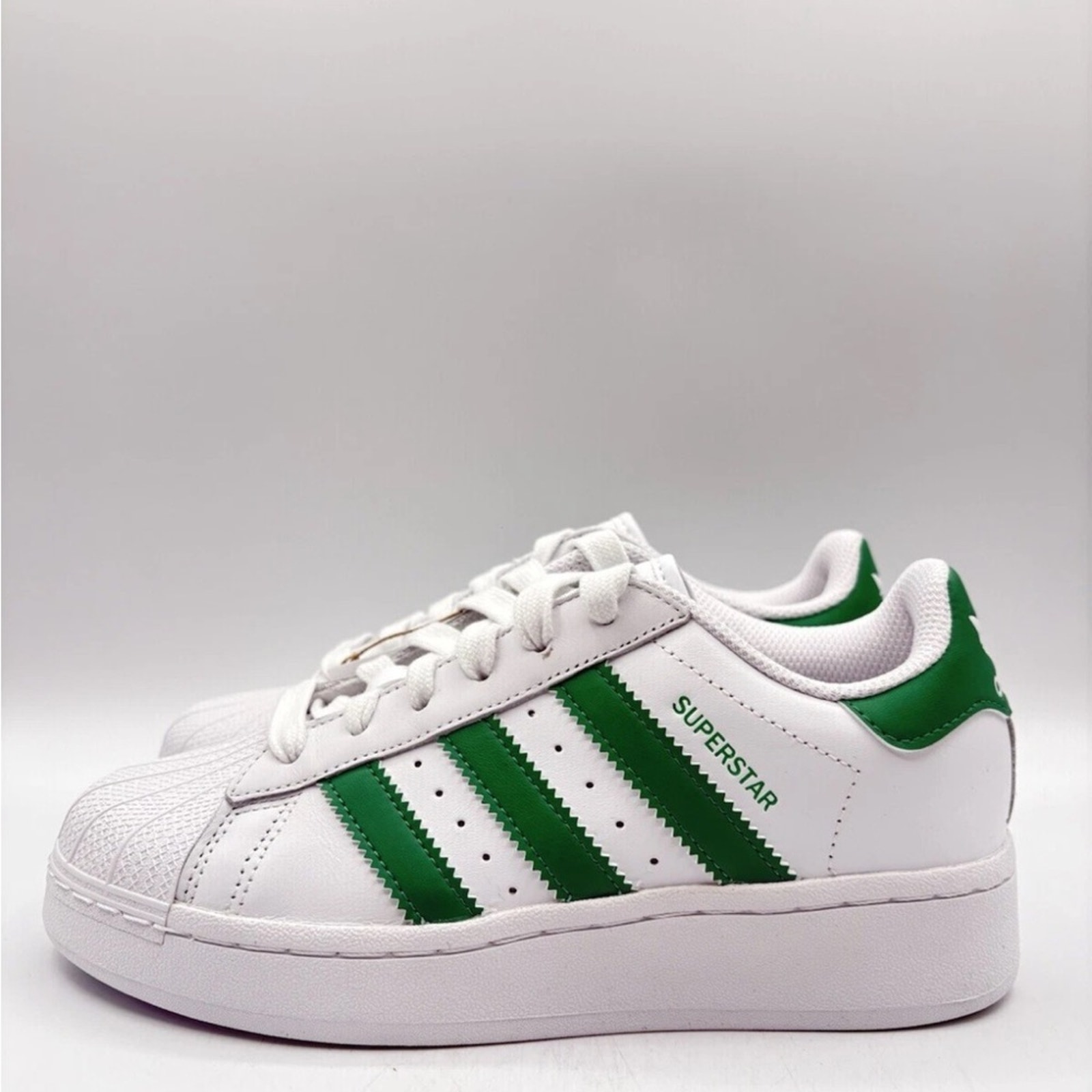 Adidas Women's Superstar XLG Originals Size 8 White Court Green |IF3002|