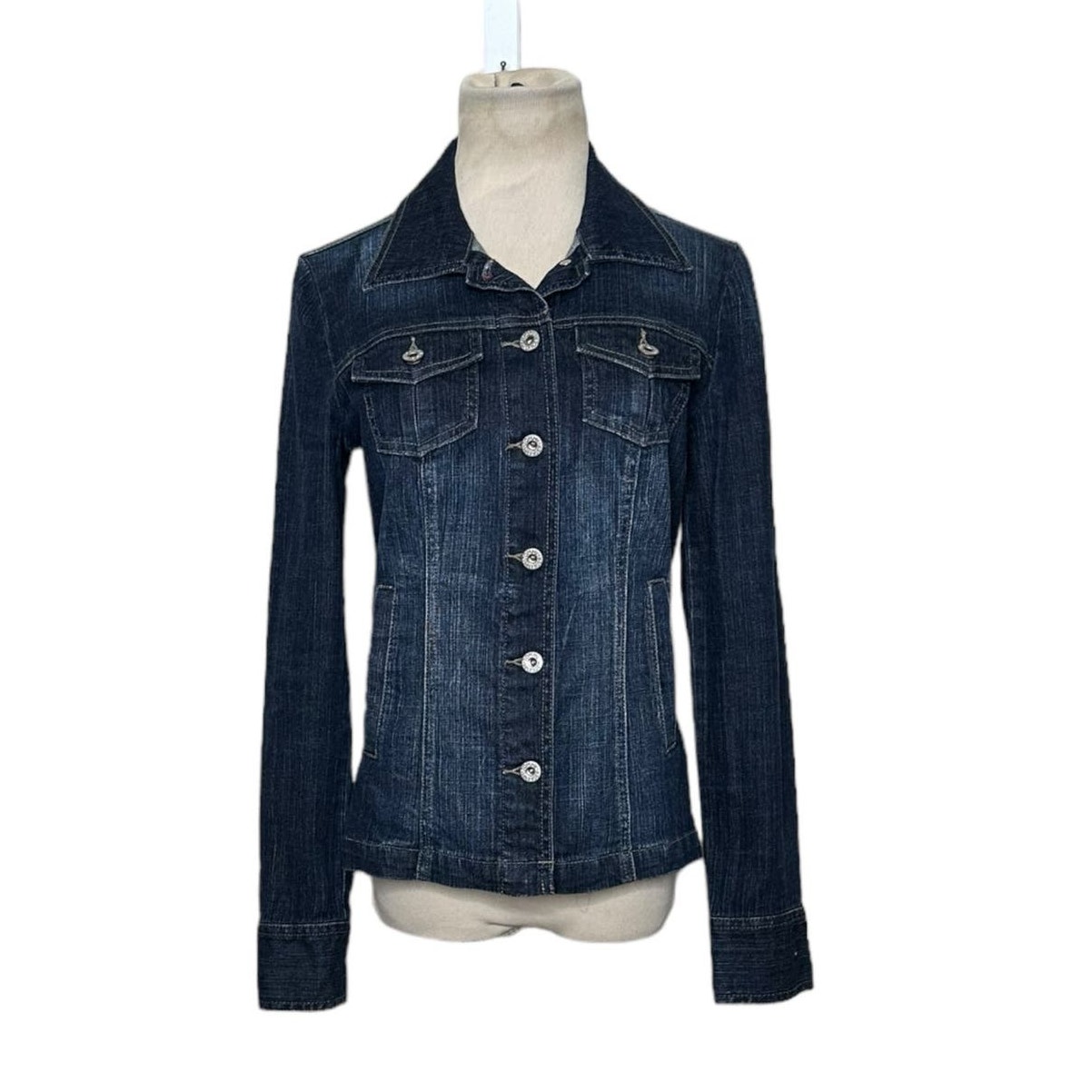 Tommy Hilfiger blue denim buttoned jacket size small