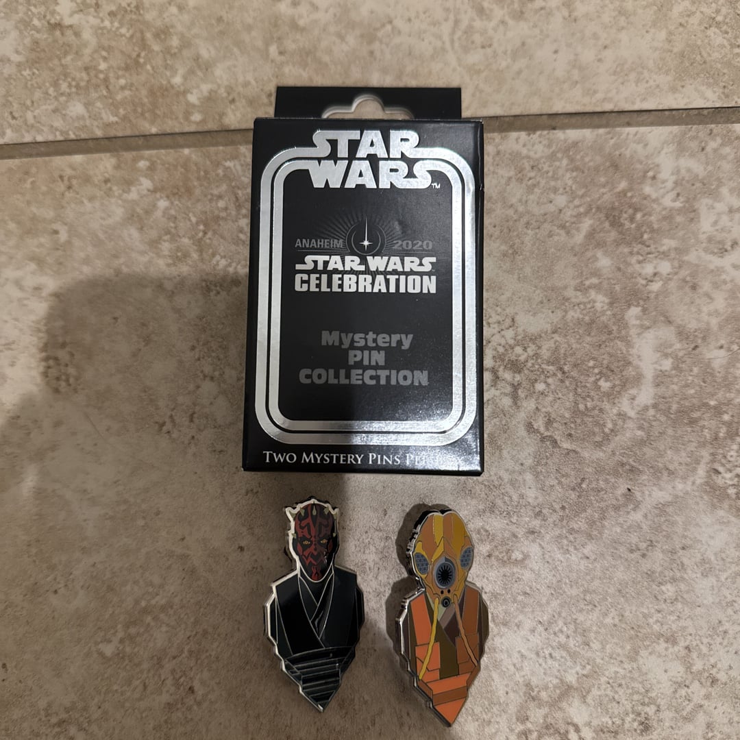 Star Wars Celebration Anaheim 2020 Zuckuss and Darth Maul Mystery Pin