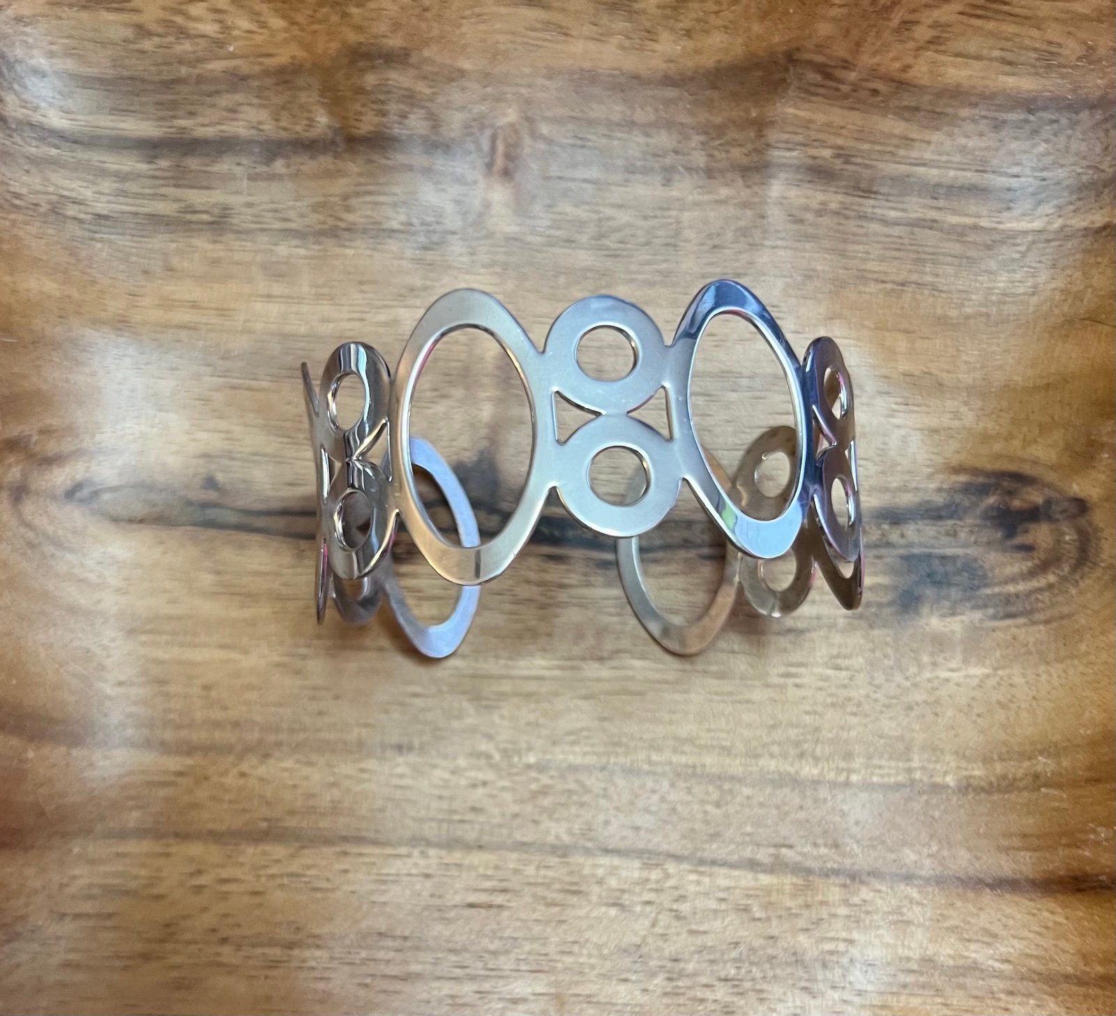 Sterling Modernist Cuff Bracelet
