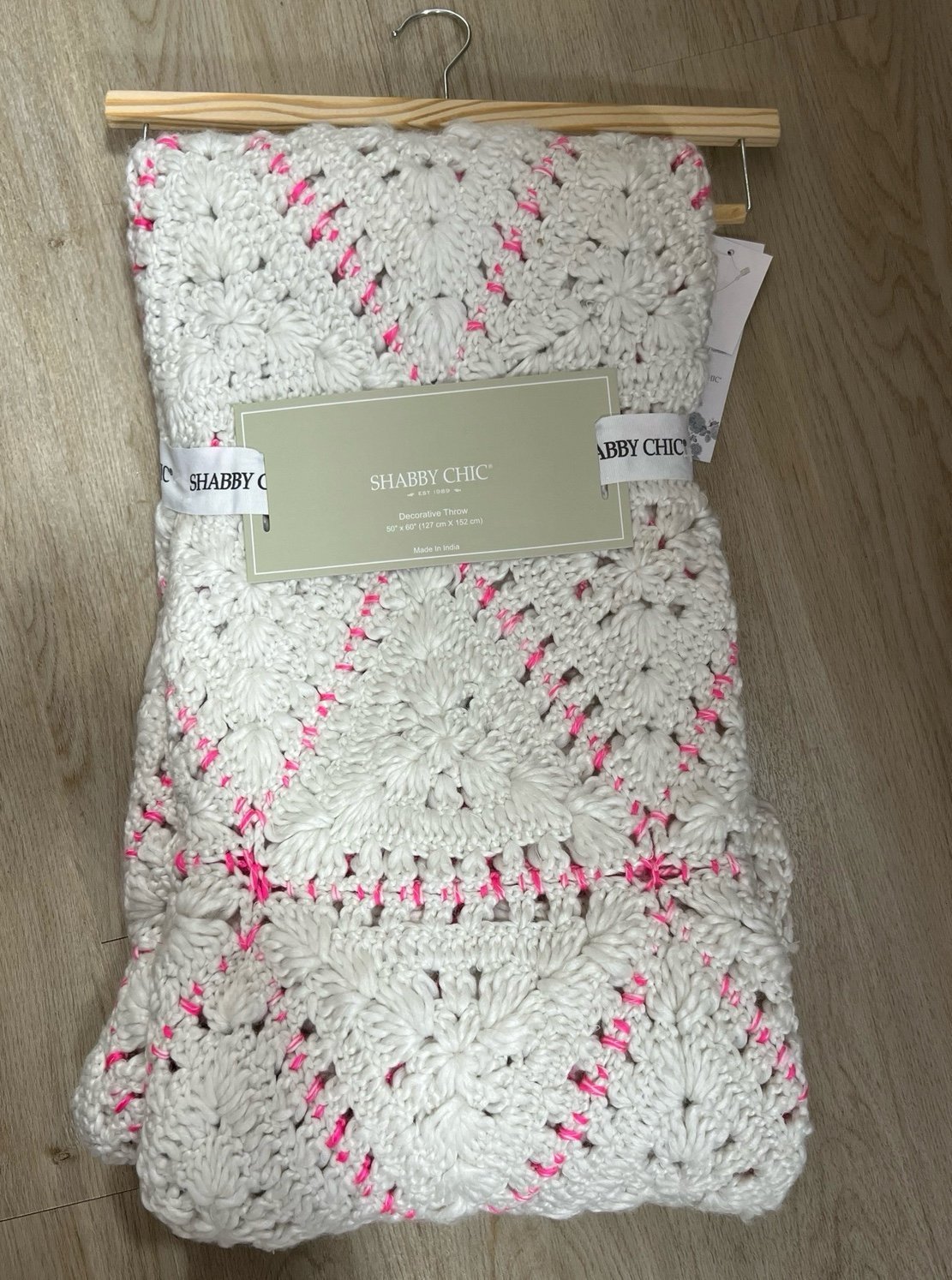 Shabby chic decorative throw hotsell
