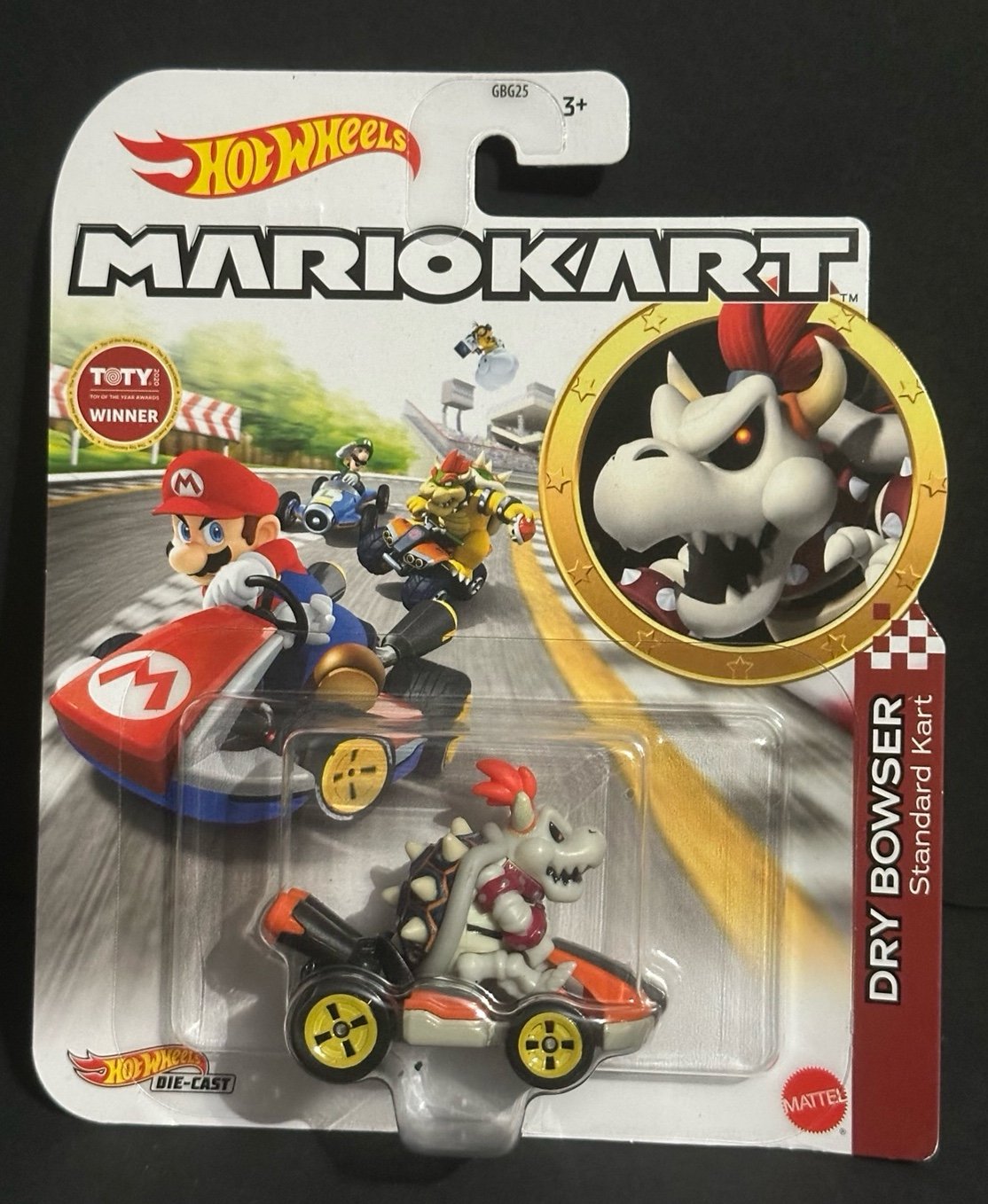 Hot Wheels 2021 Mario Kart DRY BOWSER RARE! 1:64 Scale Die-cast Car Mattel NEW