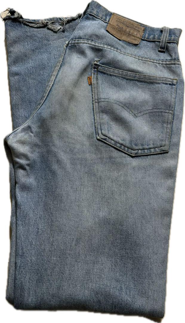 80s-90s USA-made Levi's 517 Vintage Orange Tab