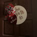 Valentines Day door wood round sign