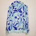 New Hill House womens Allie blue zip up kaleidoscope print hoodie size large