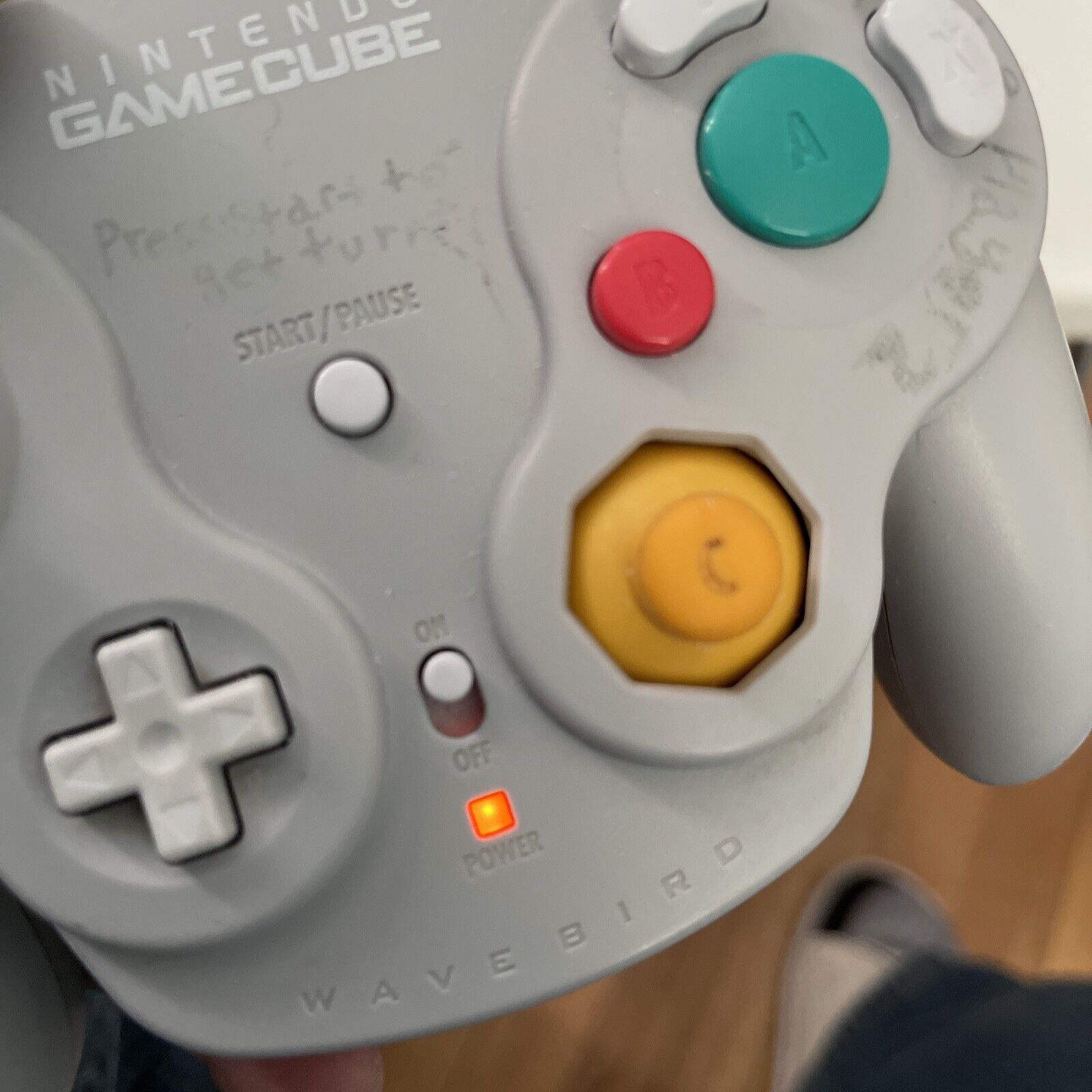Nintendo Gamecube Silver Wavebird OEM Video Game Controller Tested ! No Receive4