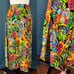 Vintage 60s/70s Psychedelic Midi Skirt
