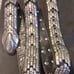 Vintage APPLE ACC OF NY Metal &Leather Snake Belt