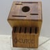 Cutco Galley Knife Block 10 Slot Golden Oak Wooden Kitchen Storage Made in USA