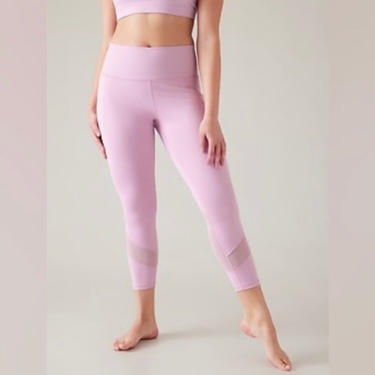 ATHLETA | Salutation Stash High Rise Mesh 7/8 Legging, Size Large