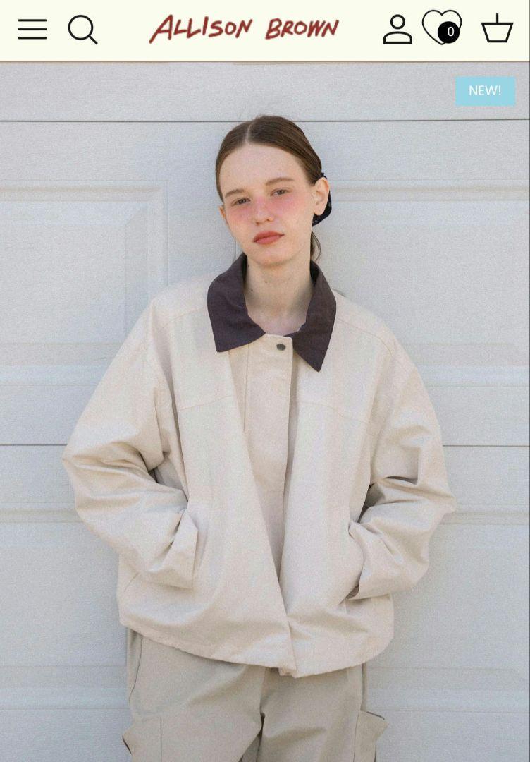 満点の New】ALLISON BROWN Jacket Bicolor Boyish ジャケット・アウター