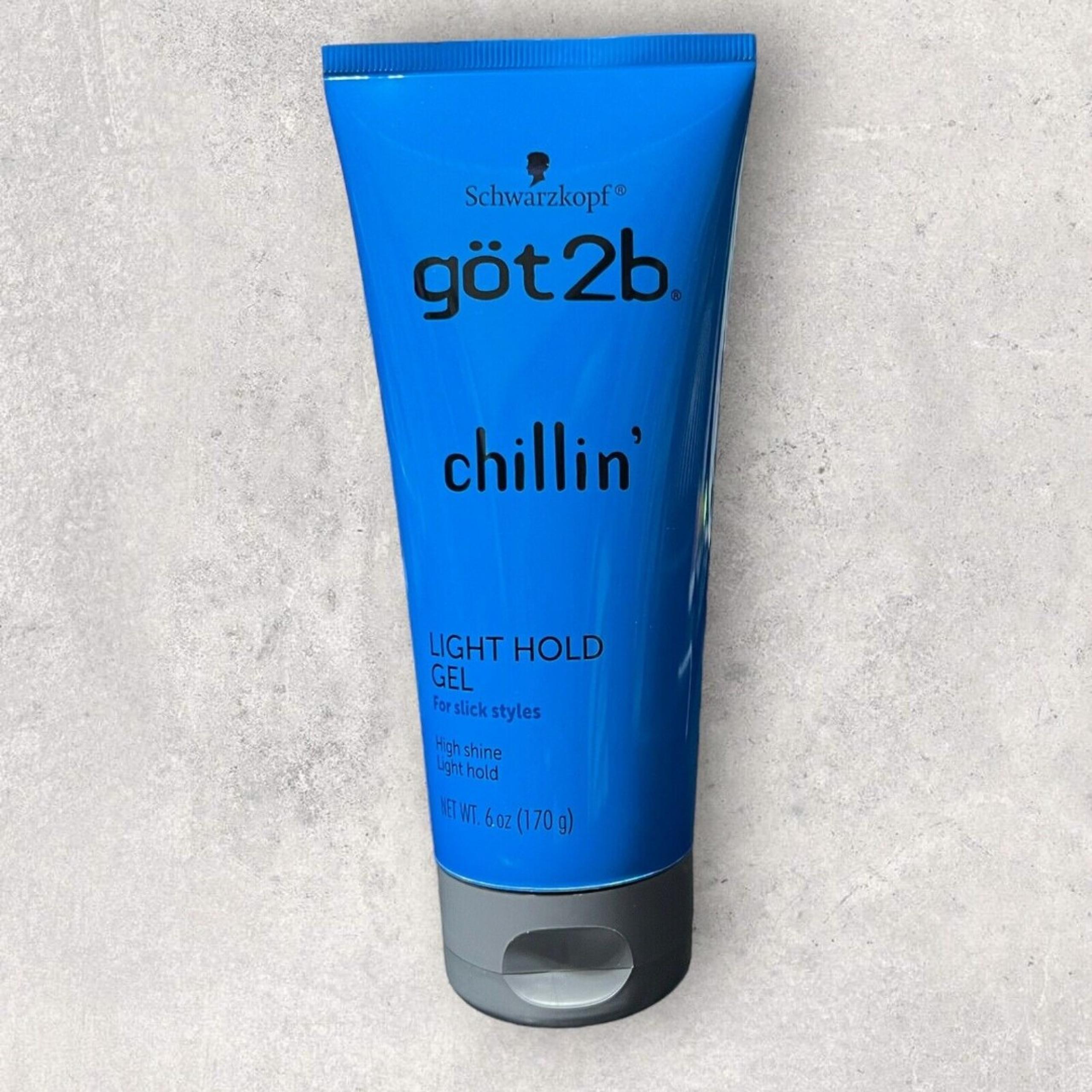 1 x Got2b CHILLIN' Light Hold Gel Slick Styles High Shine 6oz