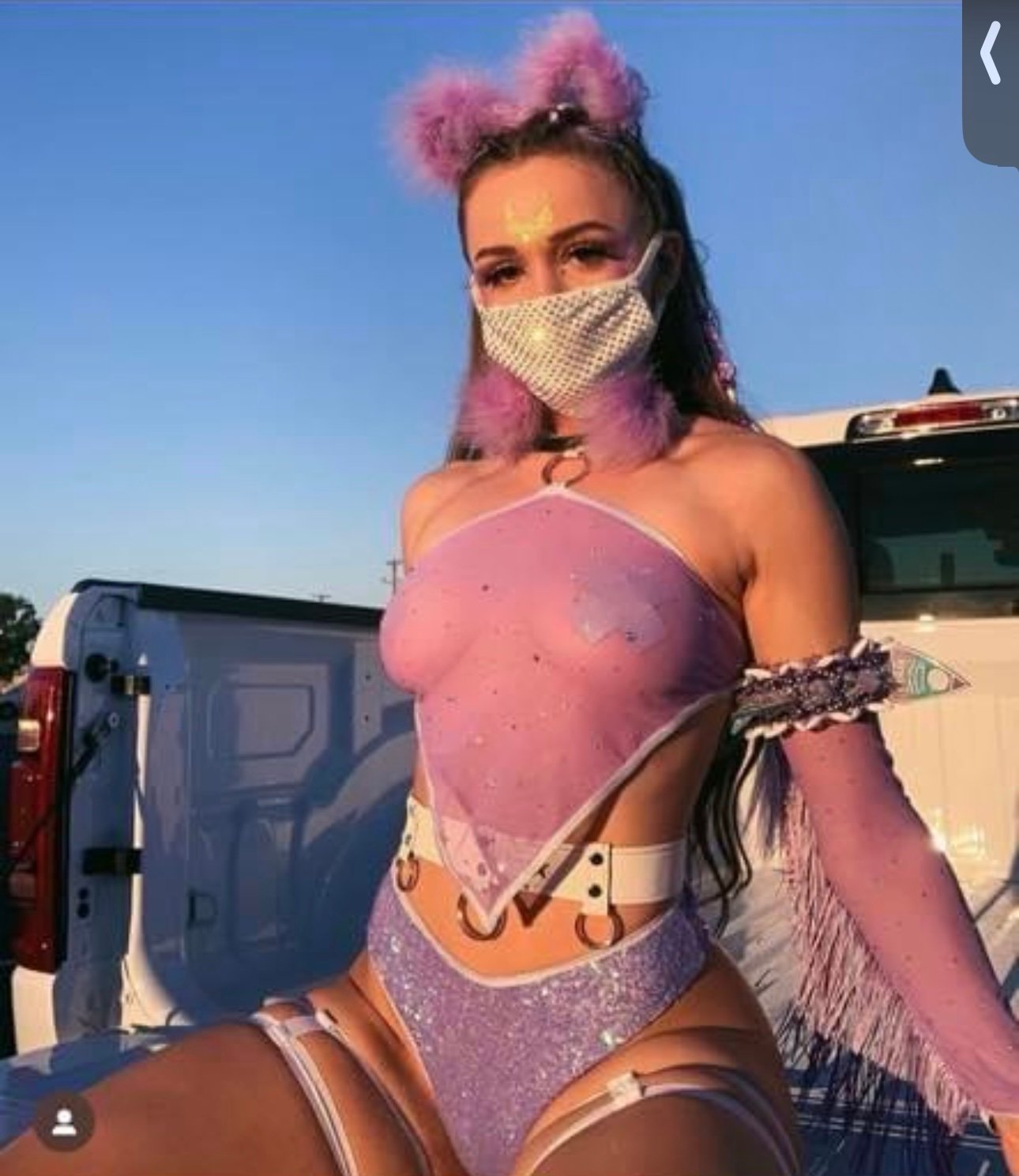 Rinestone mesh arm sleeve & 2 piece limited edition handmade lavender set
