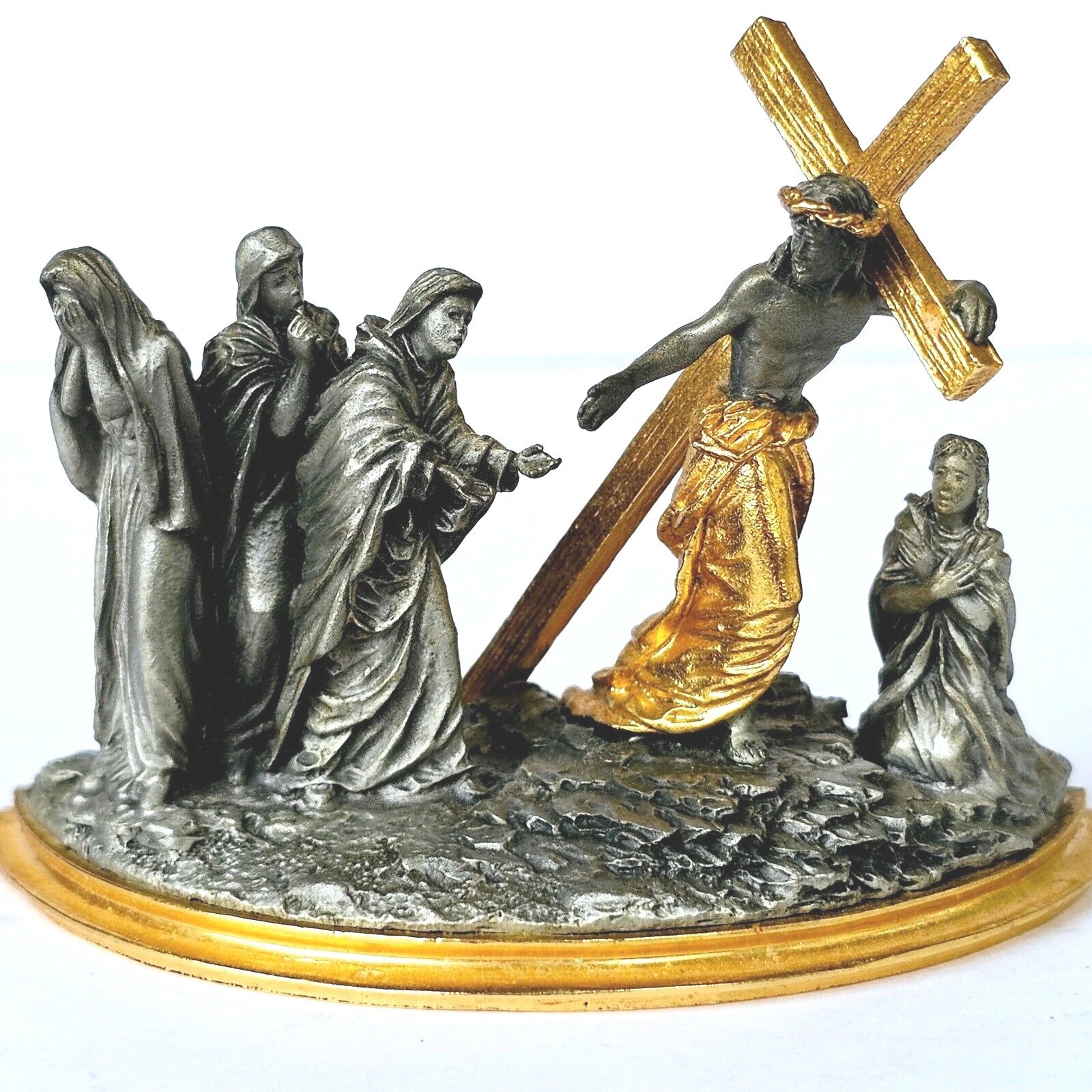 Franklin Mint Stations Of The Cross 8th Station Jesus Women Of Jerusalem M473.1