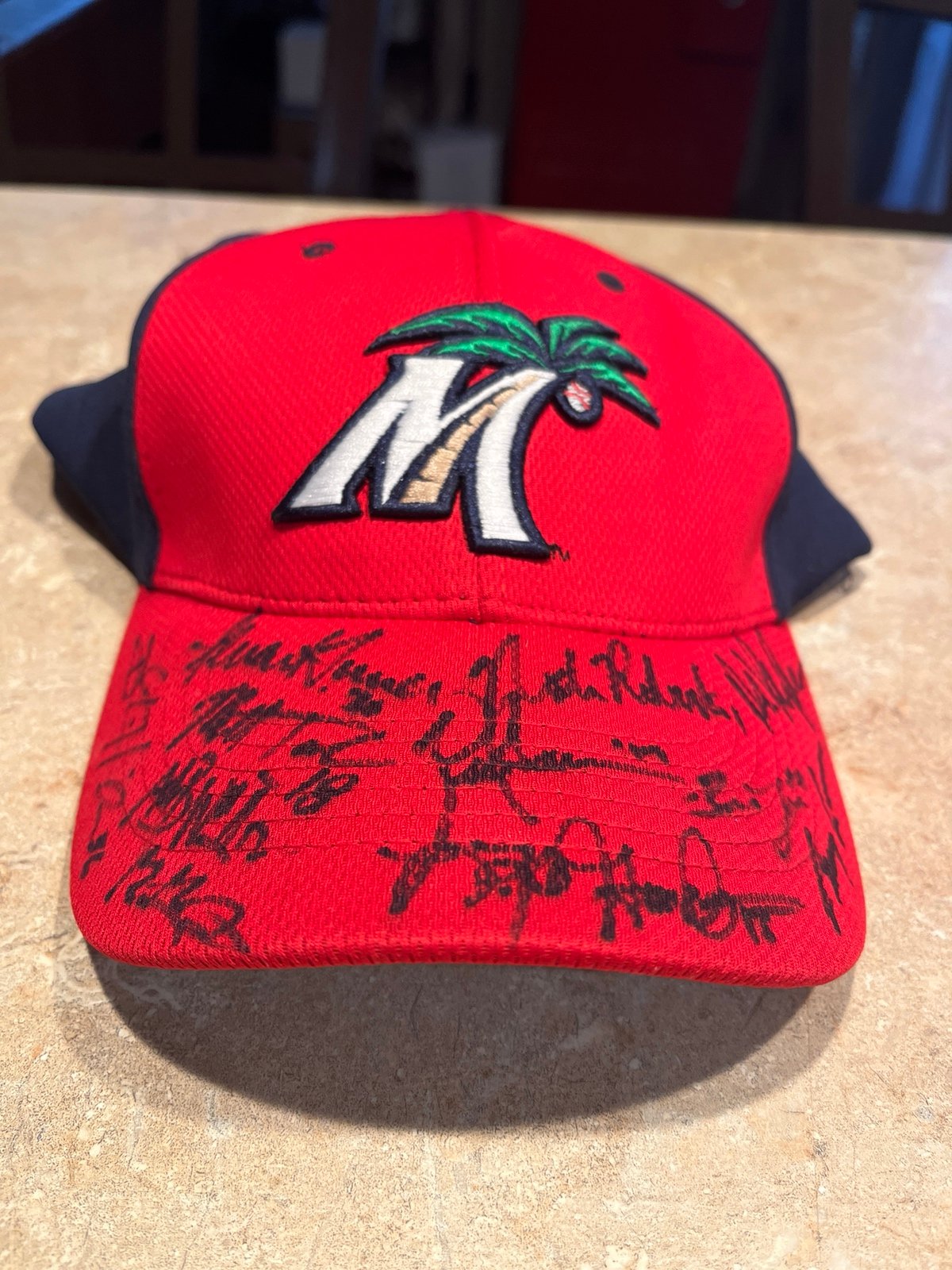Luis Arraez duel Max Kepler Signed Hat Minnesota Twins