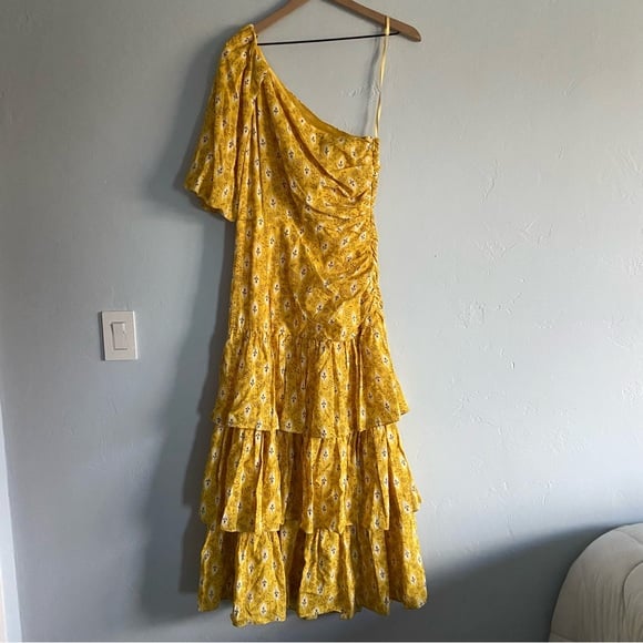 Veronica Beard Virginia Yellow Maxi Dress