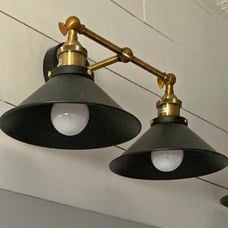 2-Light Bathroom Vanity Light Fixtures, Licperron Farmhouse Black - Brand NEW