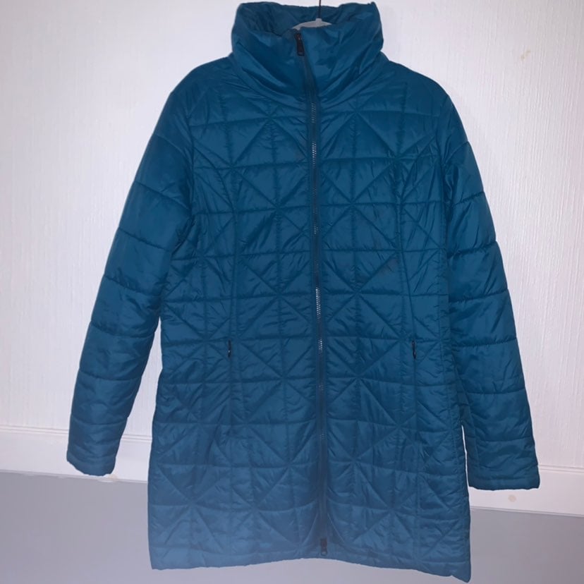North face monterrey blue long puffer