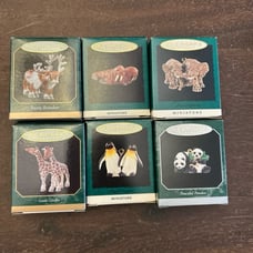 Lot of 6 Miniature Hallmark Ornaments