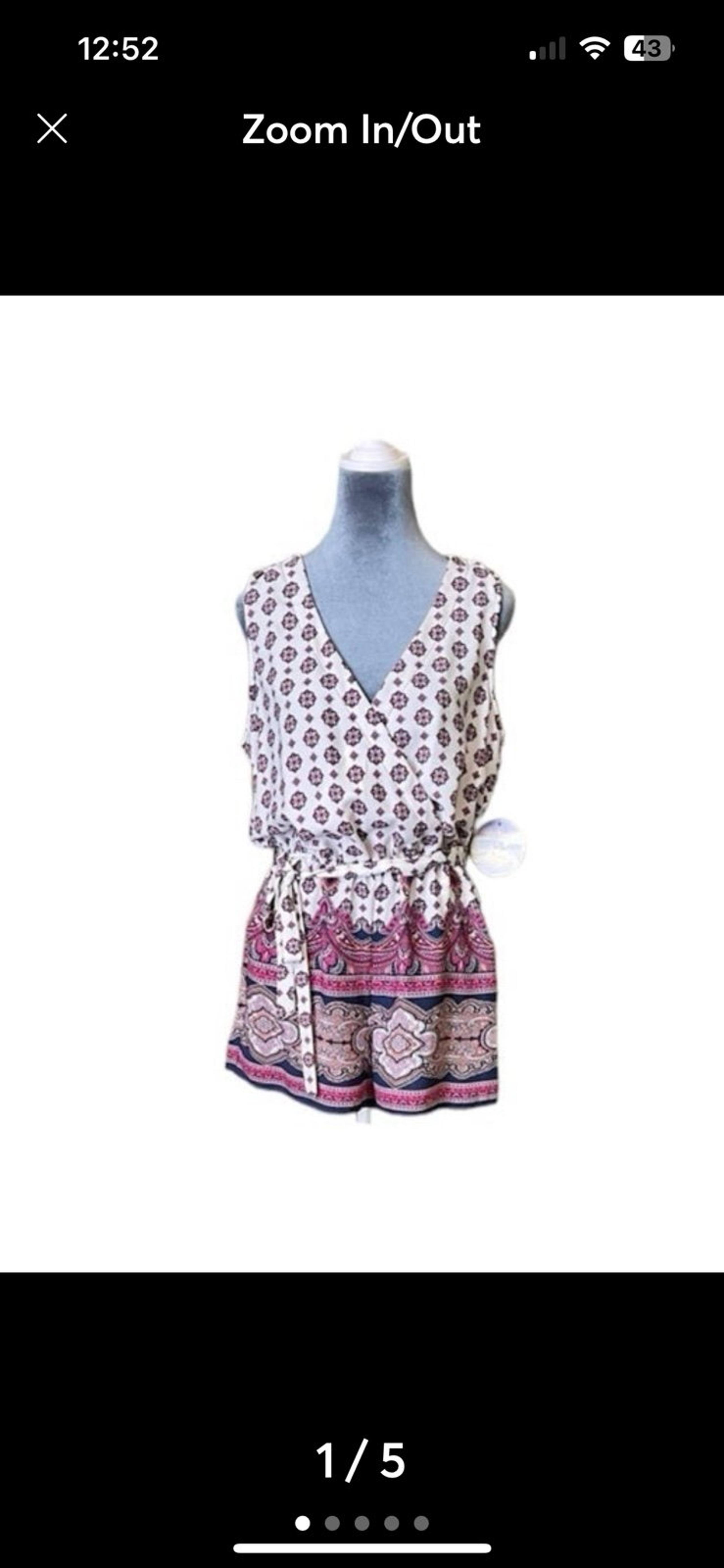 Bebop Sleeveless Romper Tied Gathered Waist