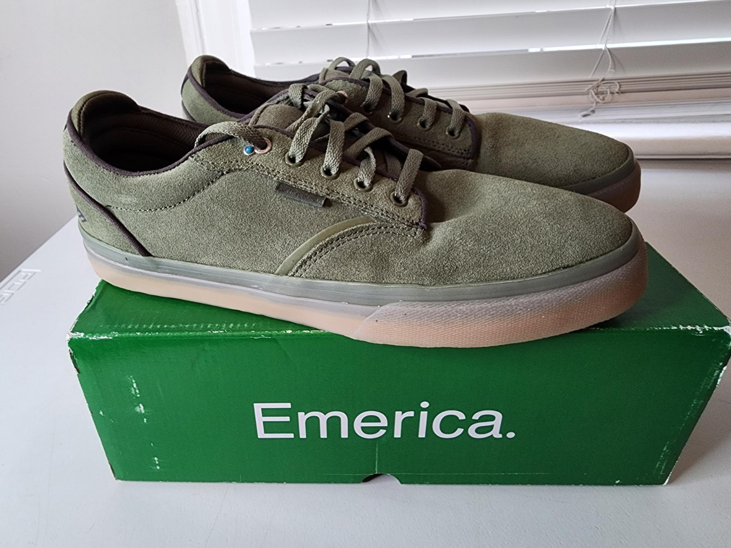 Emerica Skateboard Shoes Dickson Olive Size 12 6102000130-301