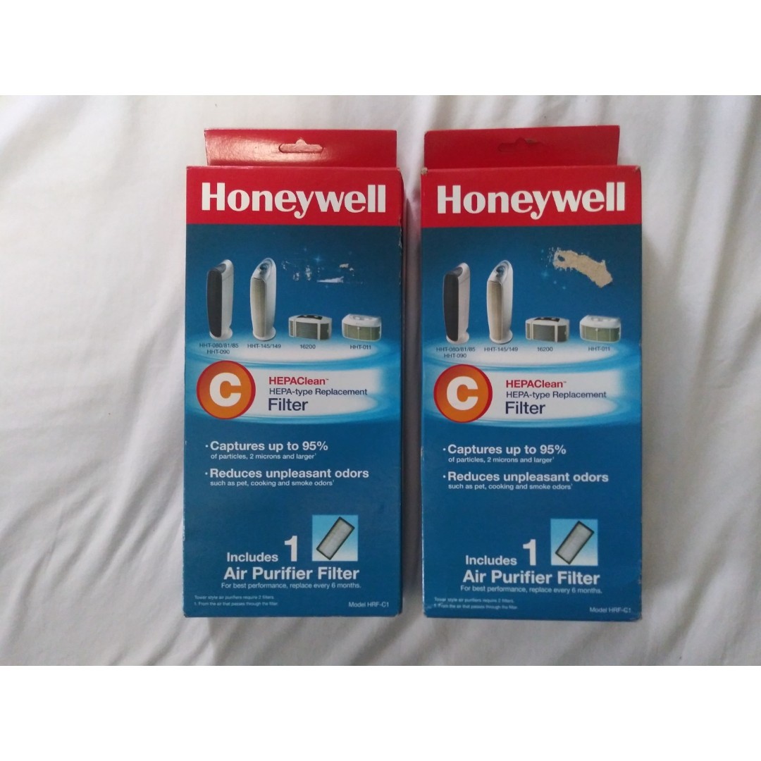 Lot of 2 Honeywell HEPA Clean Type C Replacement Air Purifier Filter HRF-C1 TB10652 Lot of 2 Honeywell HEPA Clean Type C Replacement Air Purifier Filter HRF-C1 TB10652