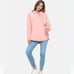 Spirit Jersey Beverly Hills‎ Dust Pink Studded hooded sweatshirt Size small spi