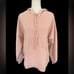 Spirit Jersey Beverly Hills‎ Dust Pink Studded hooded sweatshirt Size small spi