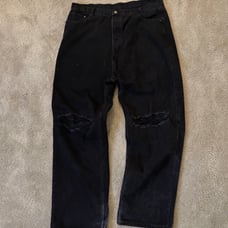 Black Knee Rip MNML Jeans