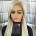 Blonde h.d cream ombre lace front wig