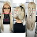 Blonde h.d cream ombre lace front wig