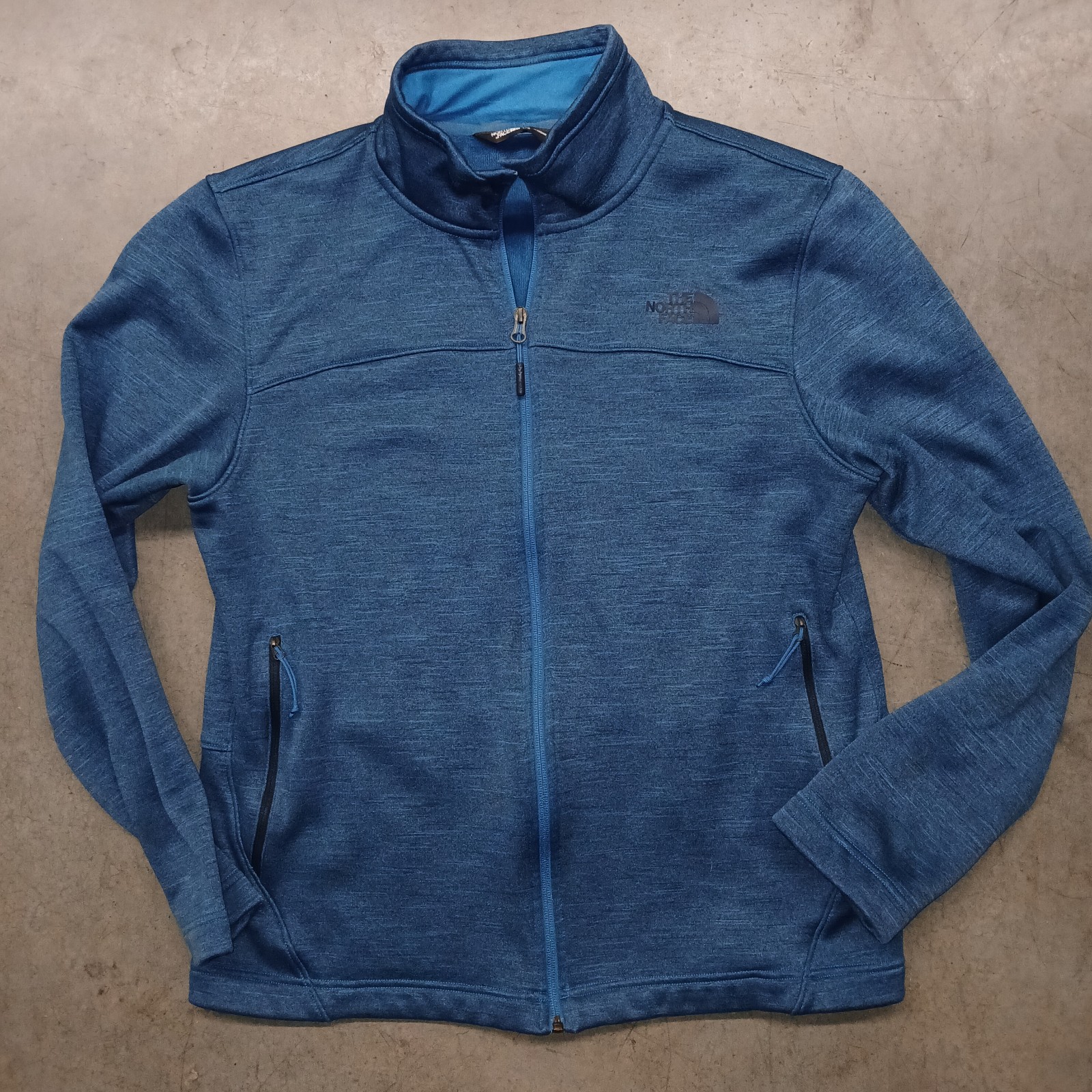 The North Face Men's Size Large Blue Schenley Full Zip Jacket Sweater