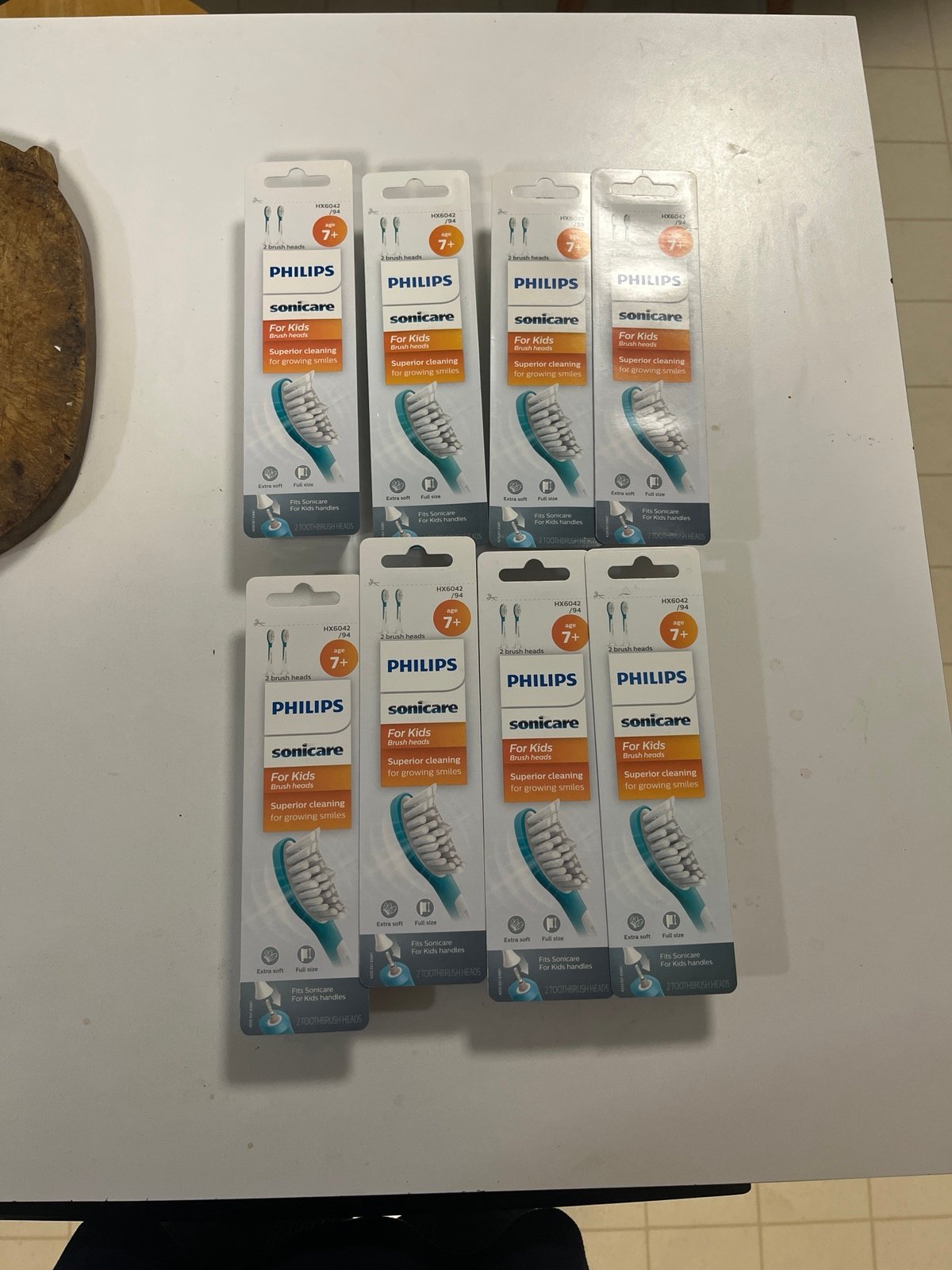 8X PHILIPS SONICARE BRAND NEW KIDS REPLACEMENT BRUSH HEADS AGES 7&UP