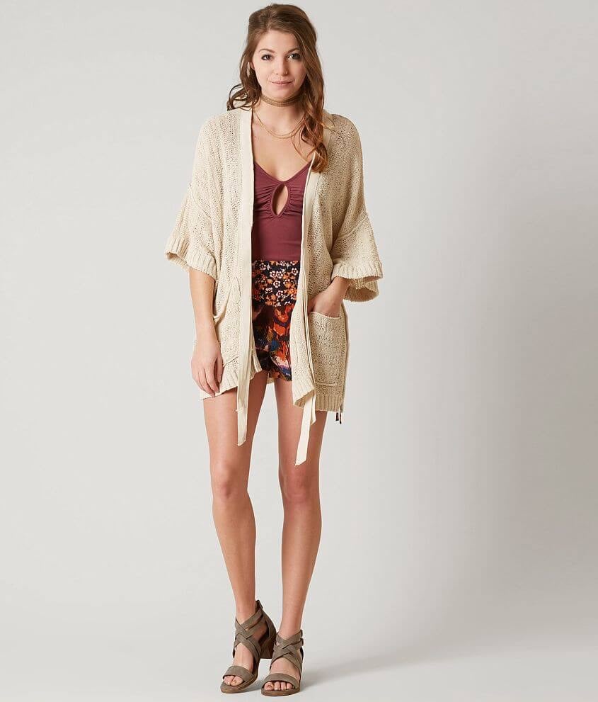 Free People Beach House Brunch Cardigan Ivory Size Medium