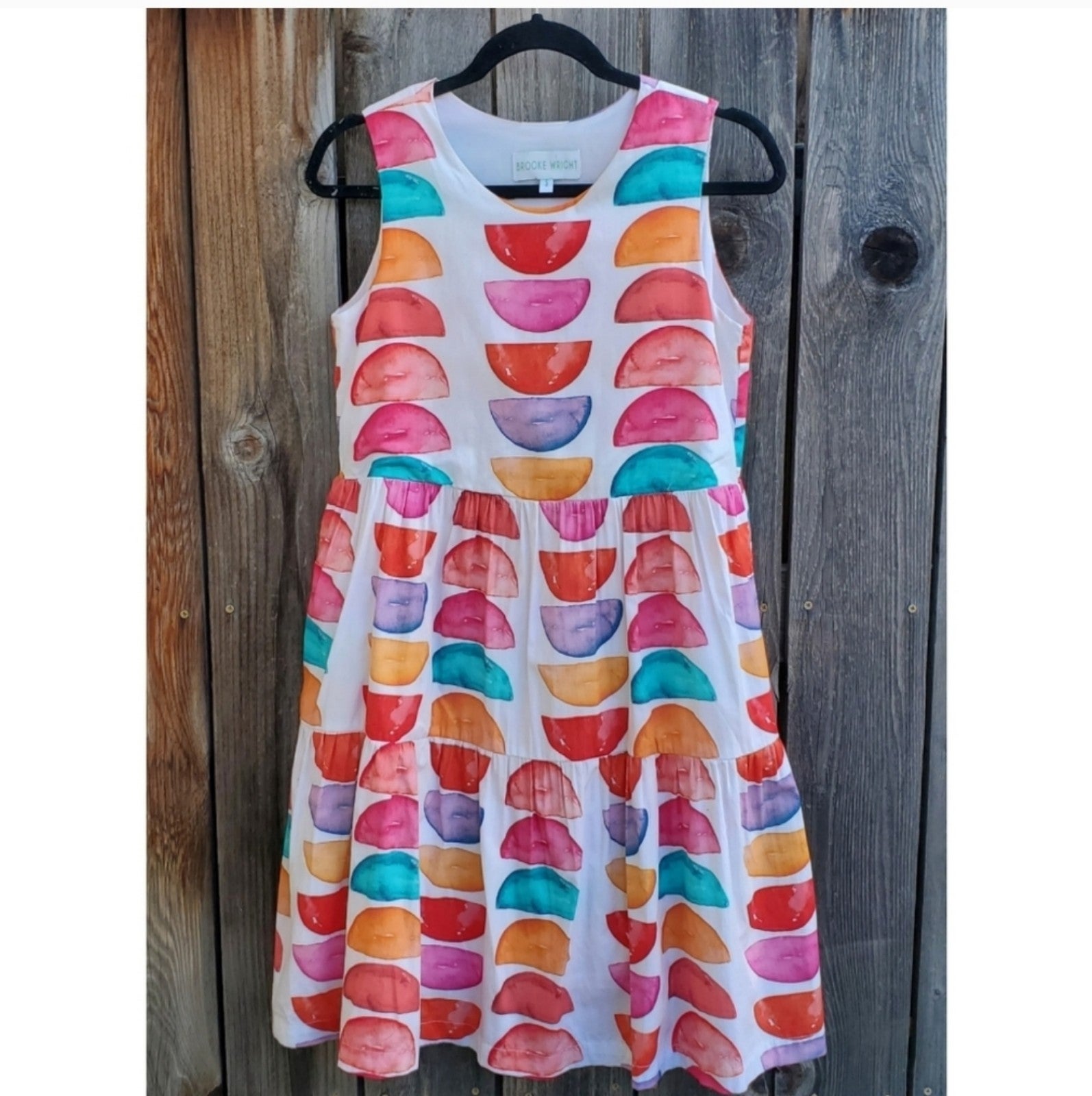 Brooke Wright Half Moon Multicolored Chloe Dress