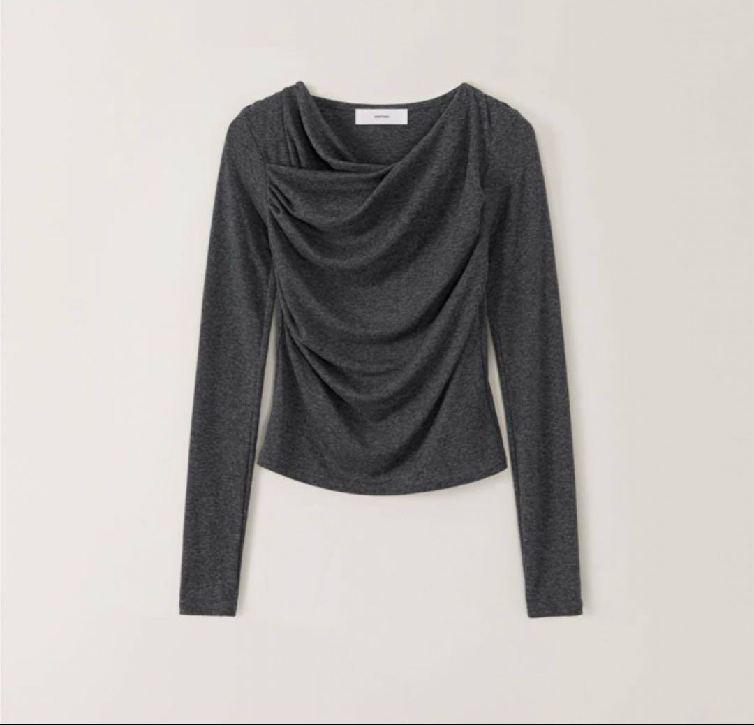 2way shirring T-shirt | OHOTORO