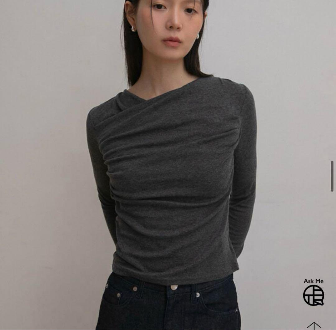 2way shirring T-shirt | OHOTORO