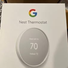 Google Nest Thermostat Snow