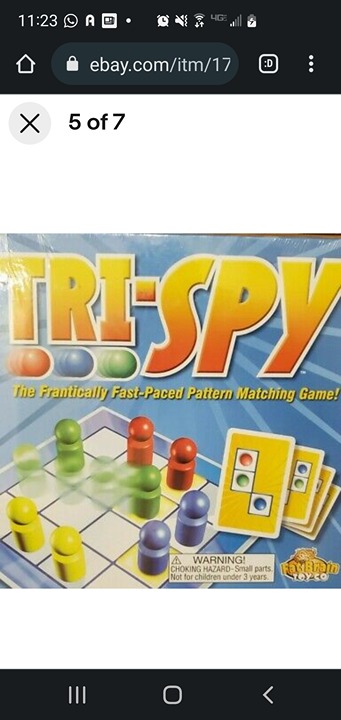 TRI-SPY GAME: NEW AND FACTORY SEALED