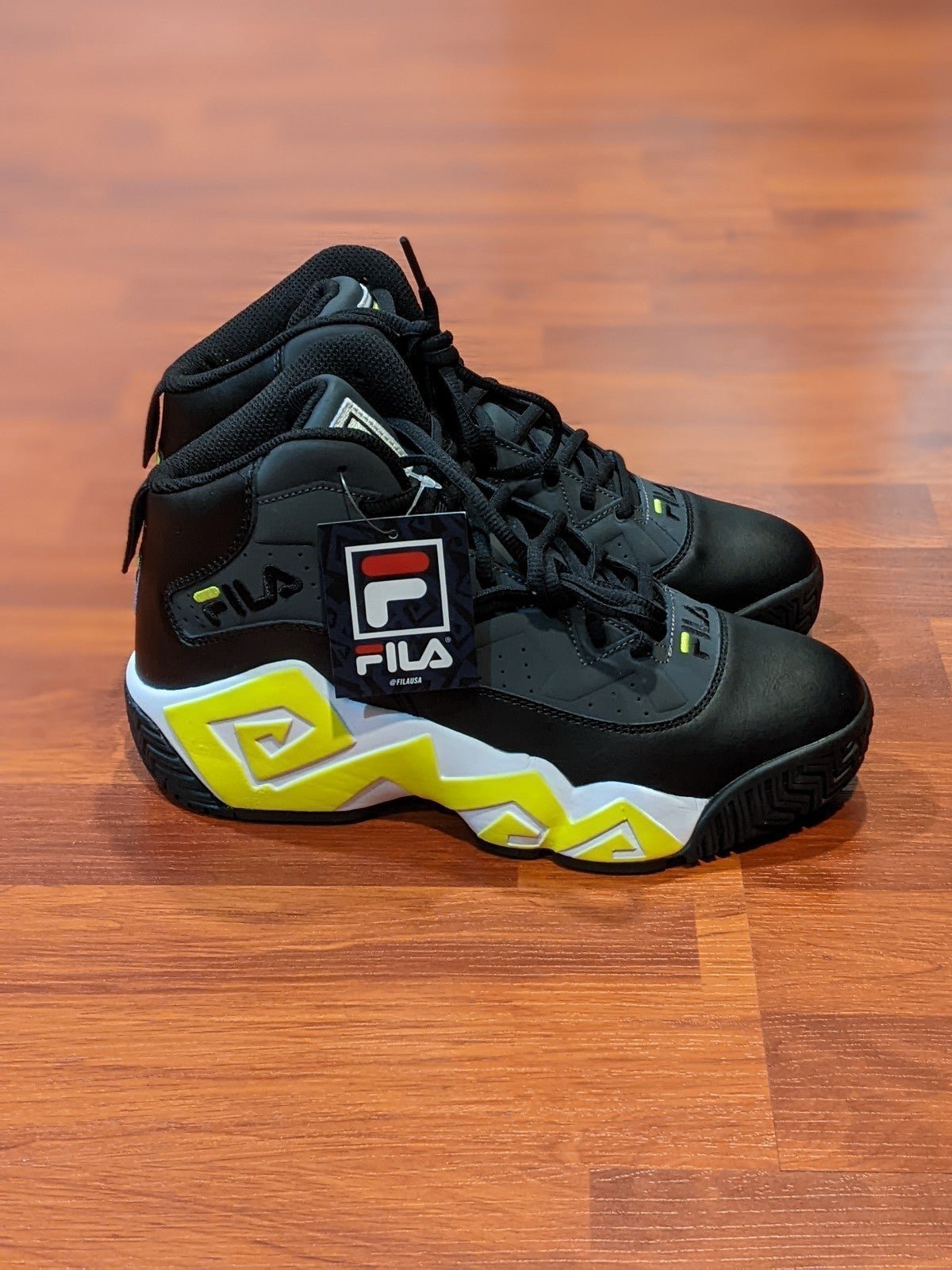 Fila MB 'Grey Yellow' (size us mens 9.5)
