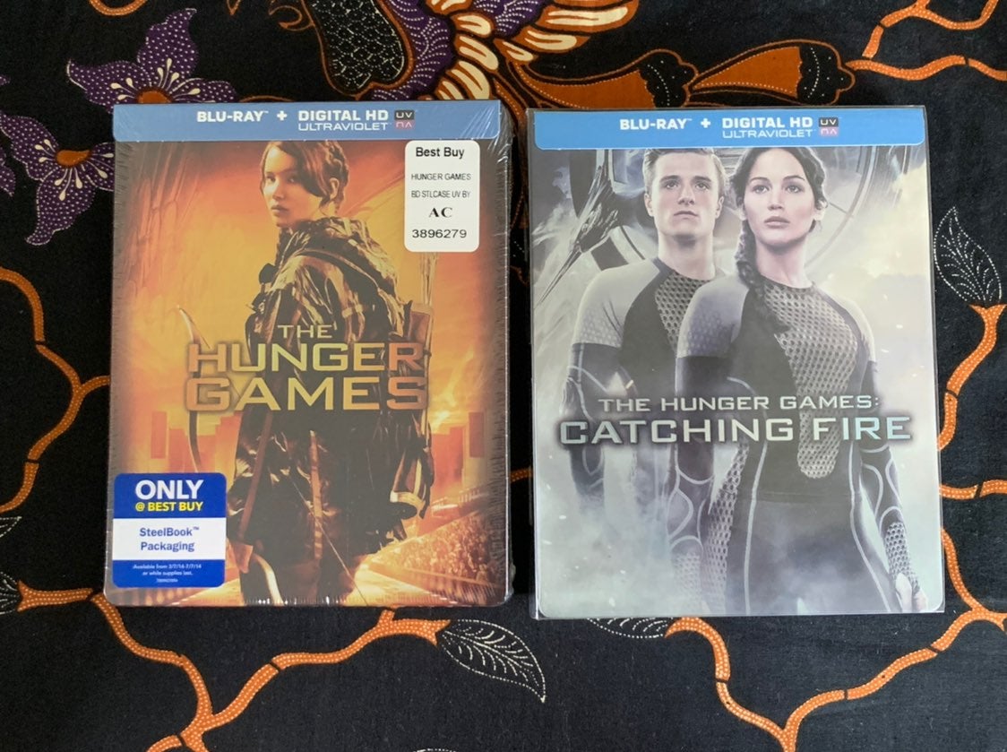 HUNGER GAMES STEELBOOK SET BLURAY DVD