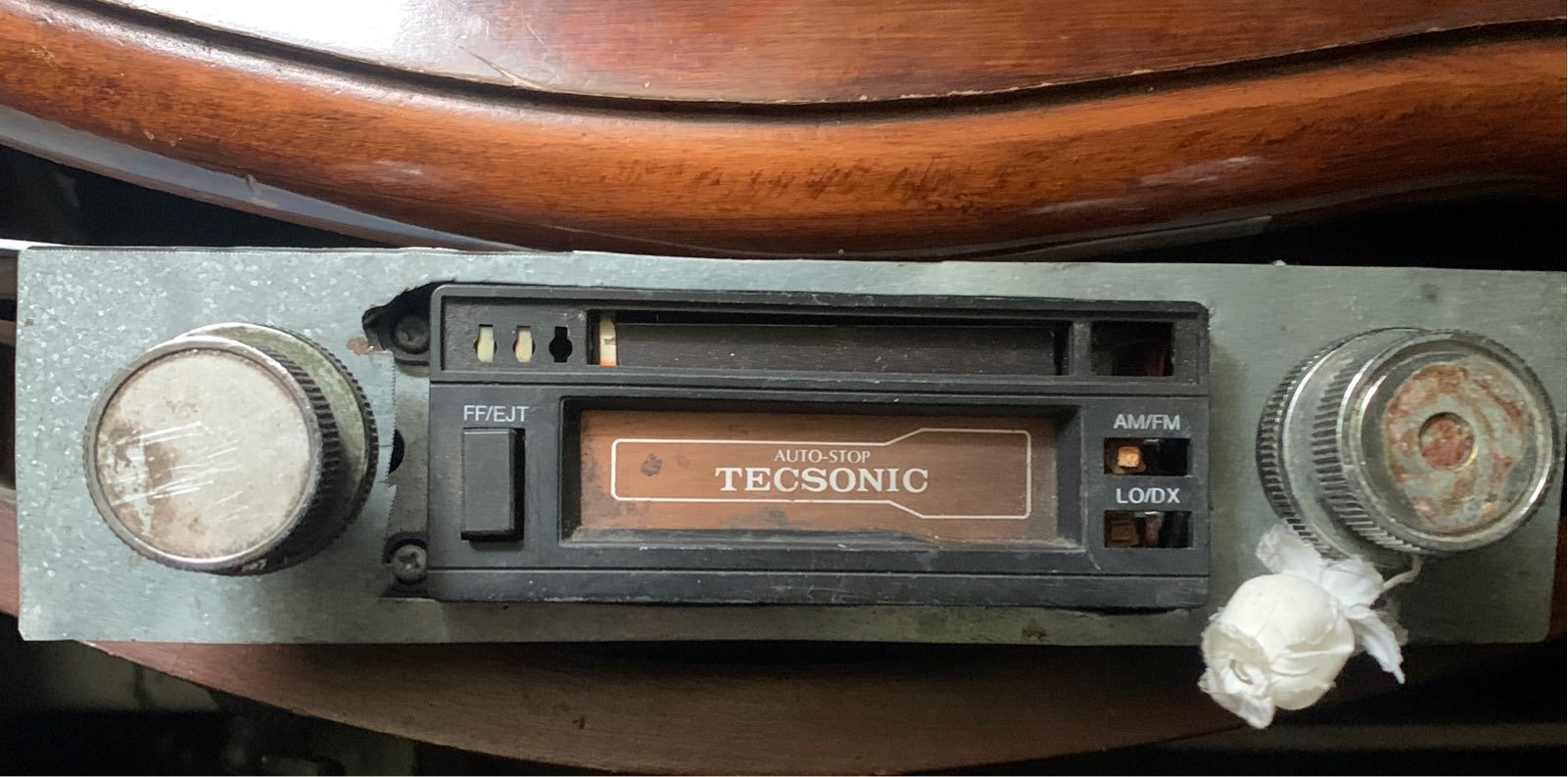 vintage tape car stereo tecsonic