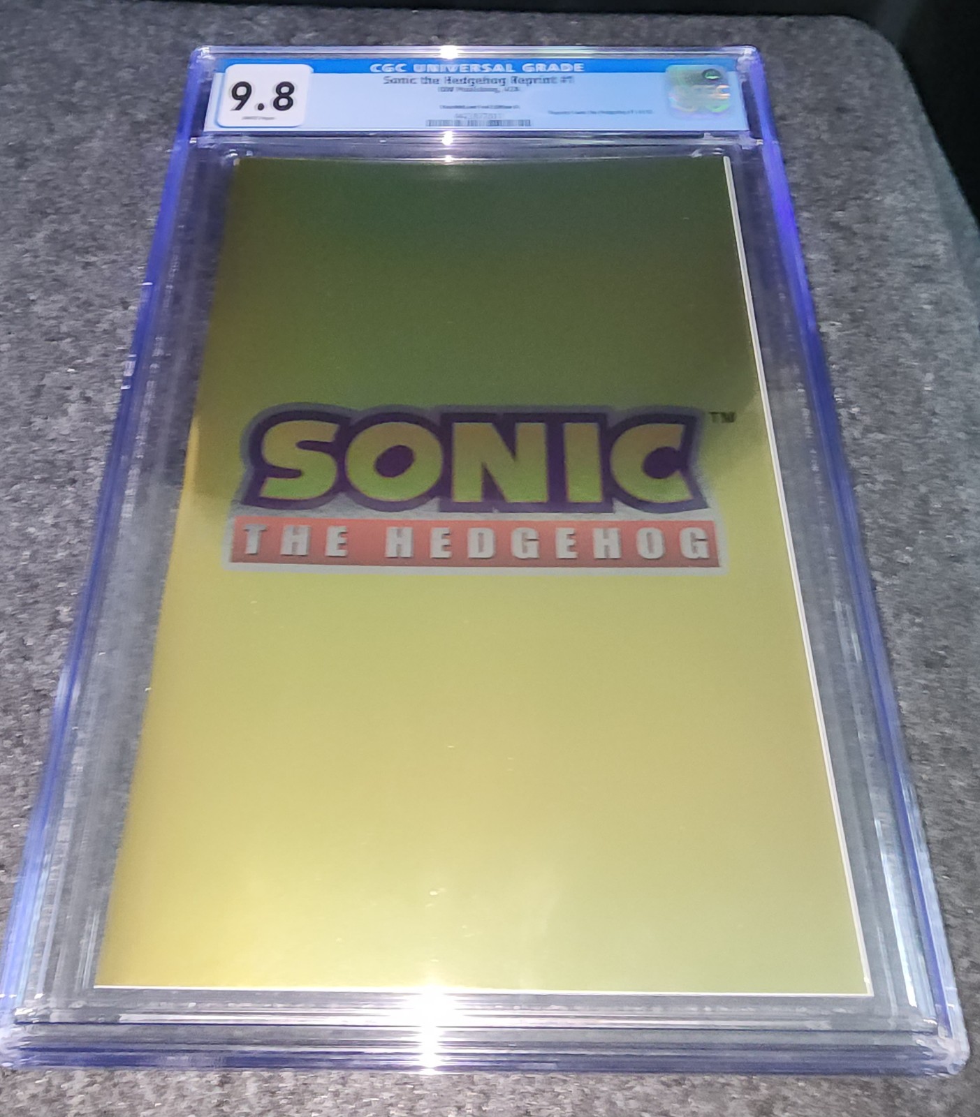 Sonic The Hedgehog #1 (C2E2 Exclusive Gold Logo Foil) Comic GRADED CGC 9.8