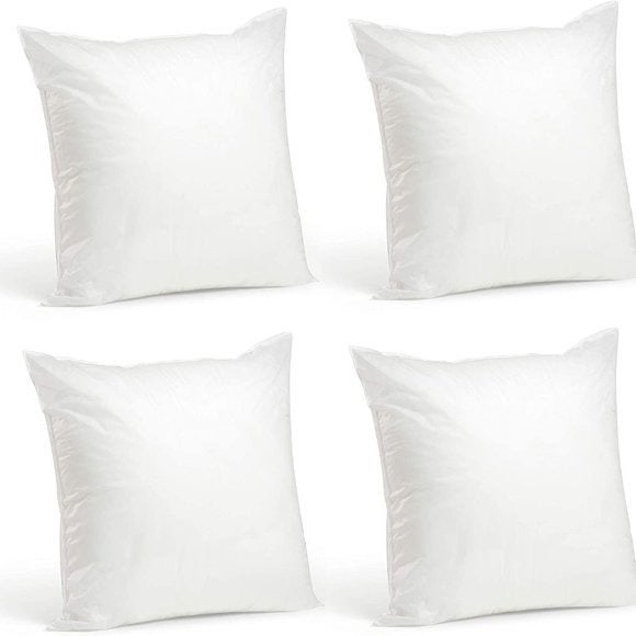 ~ 4pc 20x20 Hypoallergenic Deco Pillows
